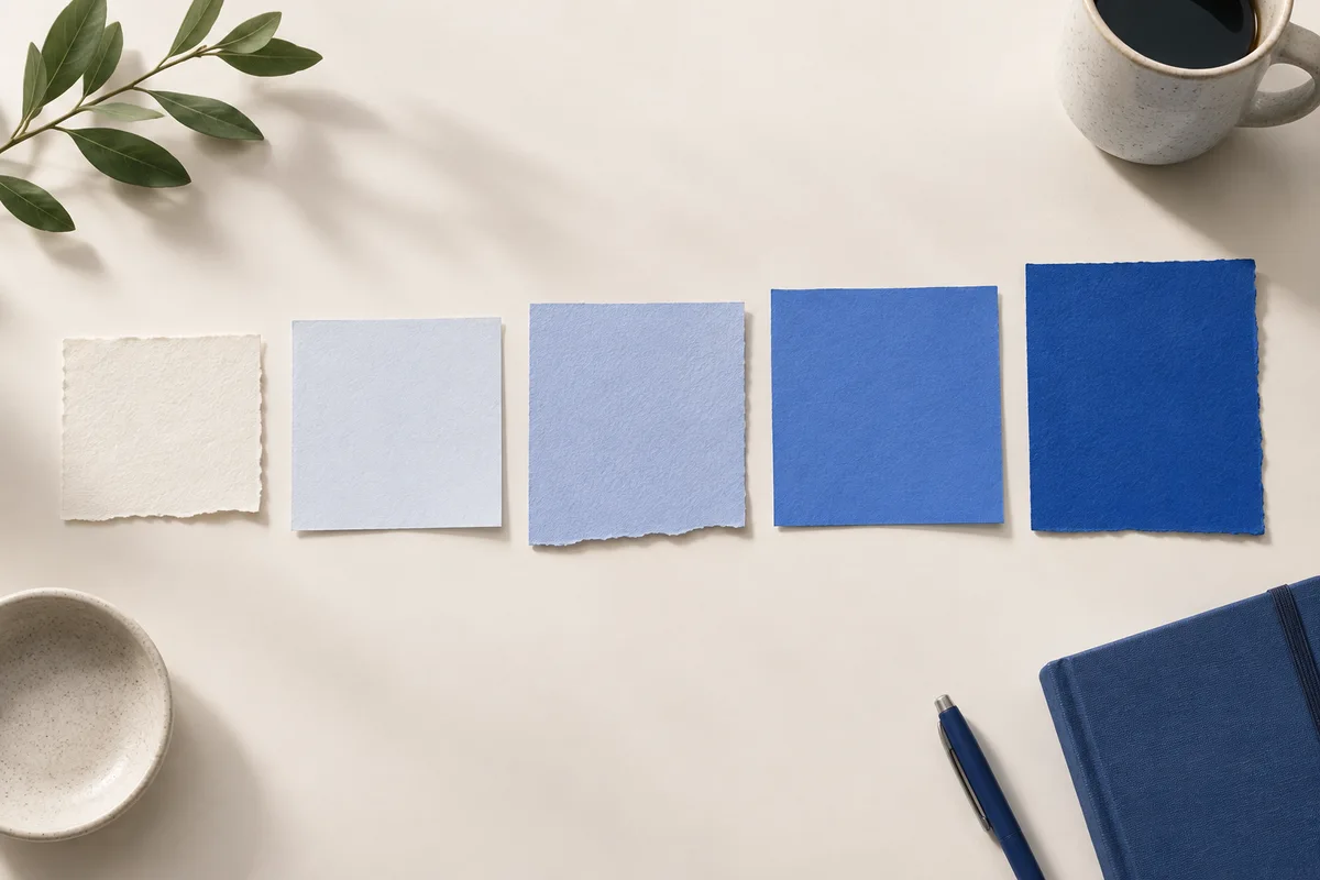 Blank notes arranged in chronological order.